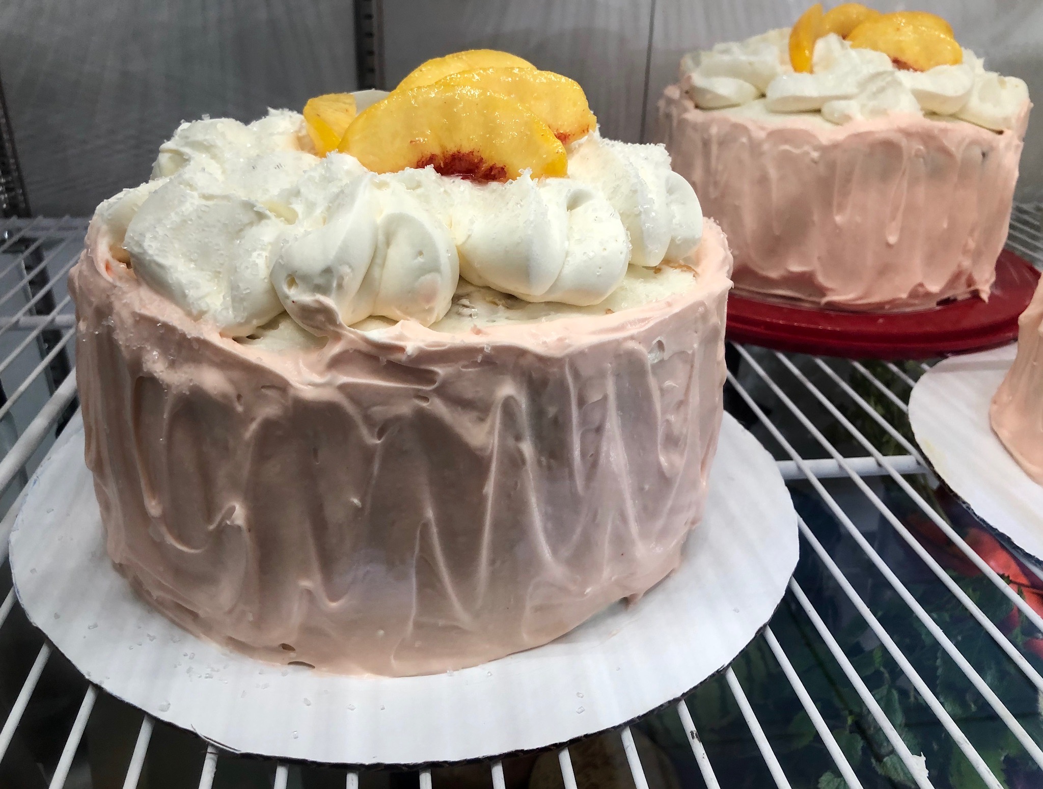 Peach Cream Cloud Cake