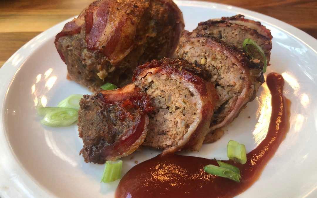 Mini Bacon-Wrapped Meatloaves