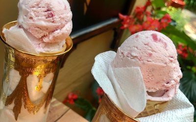 Strawberry Mint Kissed Ice Cream
